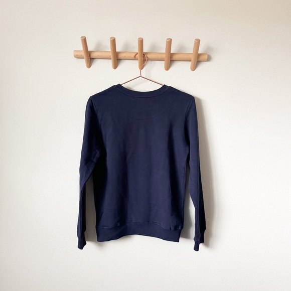 HEMANT & NANDITA Navy Crystal Embellished Sweatshirt Sweater/Pullover - Picture 10 of 10